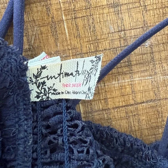 Free People Navy Floral Lace Panties - Picture 3 of 3